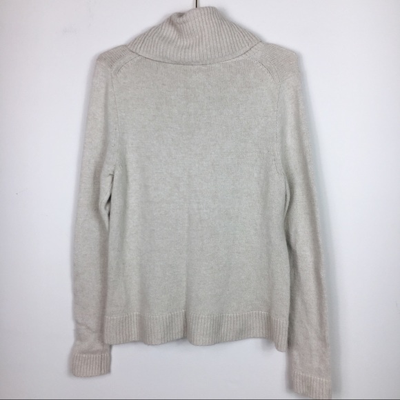 JCREW CREAM WOOL BLEND TURTLENECK - Picture 3 of 5